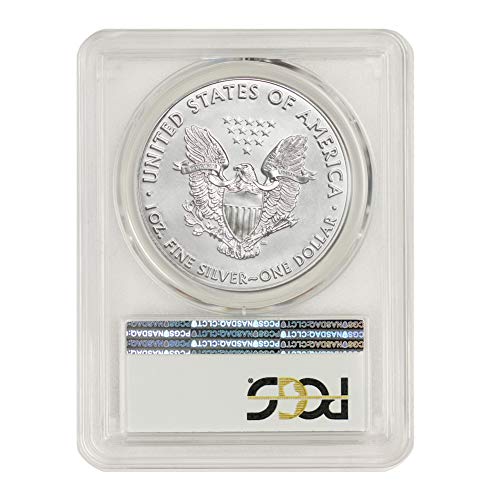 2020 Philadelphia Darphanesi (P) Gümüş Amerikan Kartalı MS - 69 (İlk Yayın Günü - Acil Üretim) Coinfolio'dan Yeşil
