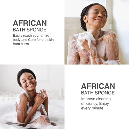3 Parça Afrika Banyo Süngeri Afrika Net Uzun Net Banyo Süngeri Peeling Duş Vücut Scrubber Geri Scrubber Cilt Pürüzsüz,
