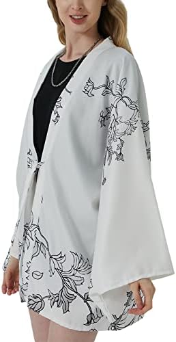 Rubruan kadın kimonosu Ceket Çiçek Kimono Kadınlar için Kimono Hırka Kadınlar için haori Erkekler ve Kadınlar için