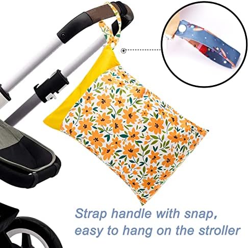 Mutlu kiraz bez bebek bezi ıslak kuru çanta kullanımlık seyahat çantası anne çantası 30 cm x 40 cm