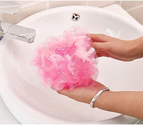 10 Adet Banyo Duş Vücut Puf Sünger file top Rastgele Renk Pratik ve Çekici