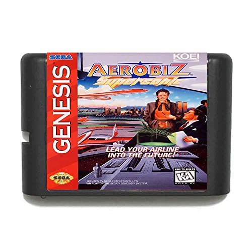 Classicgame Sega MD Oyun Kartı Aerobiz Süpersonik NTSC-ABD İçin 16 Bit Sega MD Oyun Kartuşu Megadrive Genesis Sistemi