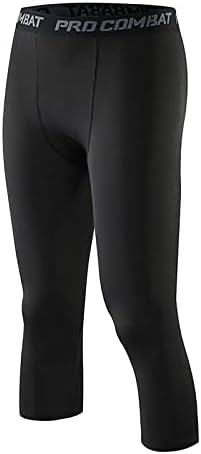 Lincox erkek Atletik Egzersiz Baz Katman Tayt Slim Fit Fitil Ter Hızlı Kuru Tayt Moda Streç Kırpılmış Tayt Pantolon