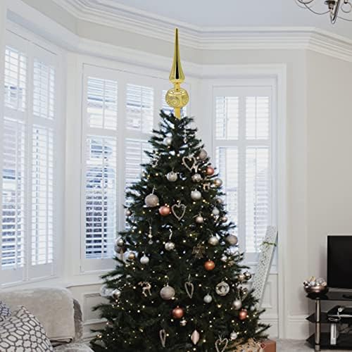 NEARTİME Ağacı Üst Yıldız Plastik Galvanik Boyalı Sahne Noel El Sanatları Noel Ağacı Üst dekorasyon kumaşı Püskül