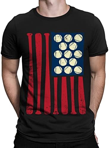 Bağımsızlık Günü kısa kollu tişört erkek Amerikan Bayrağı Baskılı Yurtsever Simgeler 4th Temmuz Casual Tee Tops