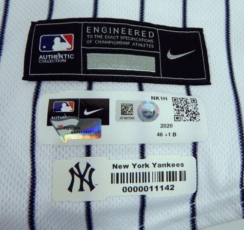 2021 New York Yankees Brody Koerner 61 Oyun Pos Kullanılmış Beyaz Forma 16. Oyun Kullanılmış MLB Formaları