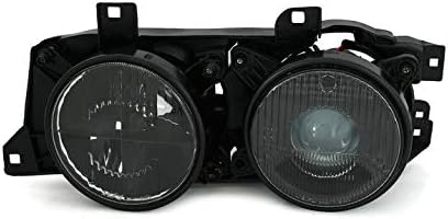 far sol yan far sürücü yan far takımı projektör ön ışık araba farı araba ışık siyah lhd farlar bmw 5 serisi e34 1988-1995