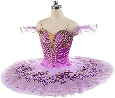DSHDB Profesyonel Bale Modern bale kostümü Mor Kadın Bale Sahne Elbise Performansı Gözleme Kız (Renk: Resim rengi,