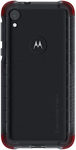 Ghostek Gizli Şeffaf Silikon Motorola Moto E6 Kılıf Kavrama Tarafı ve Düşme Koruması (Duman)