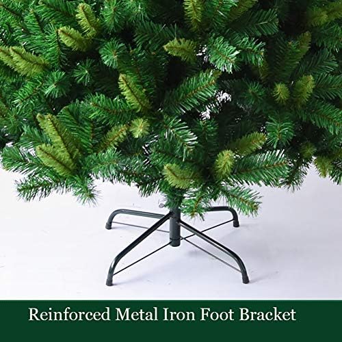 DULPLAY 6ft Klasik Yapay Noel Ağacı, Premium Ladin Menteşeli Metal Standı ile Noel Ağacı Tatil Dekorasyon için
