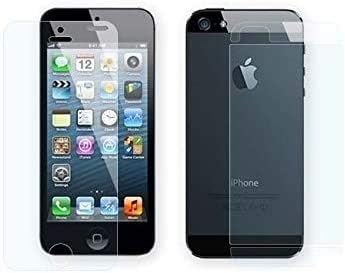 Apple iPhone 5/5S/5C AT & T, T-Mobile, Sprint, Verizon için eTECH Koleksiyonu 5'li Ön ve Arka Kombo Parlama Önleyici