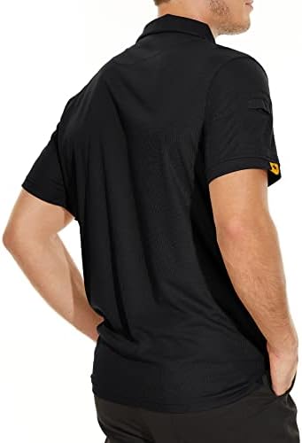 V VALANCH Erkek polo gömlekler Kısa Kollu Nem Esneklik Golf Polo Atletik Yakalı Gömlek Tenis tişört Tops