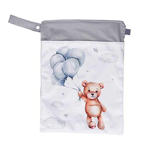Bebek Bezi kuru çanta, bebek ıslak kuru çanta, iki katmanlı cep, Yüzme için suya dayanıklı