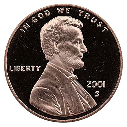 2001 S Mücevher Kanıtı Lincoln Anıtı Kuruş Kuruş Kanıtı ABD Darphanesi